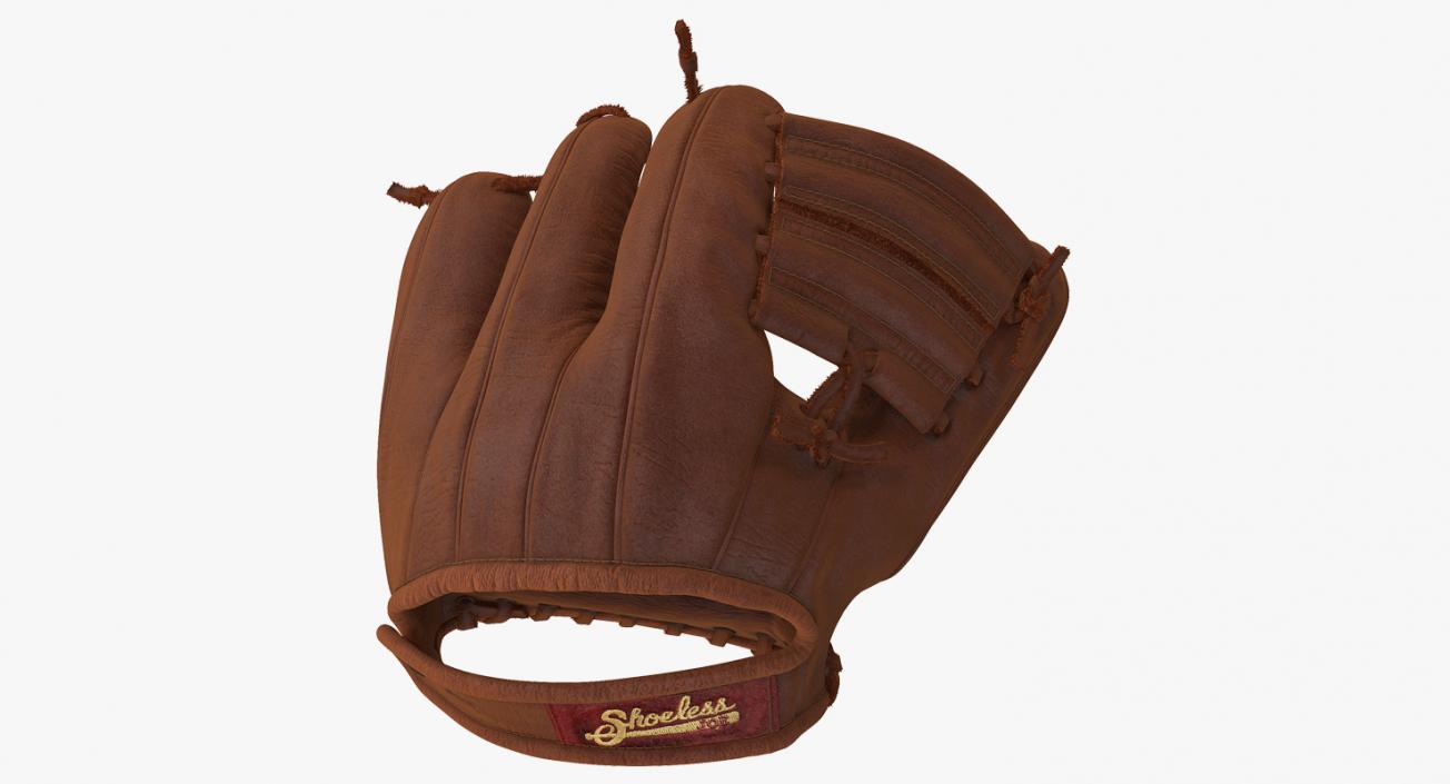3D model Vintage Baseball Glove Shoeless Joe