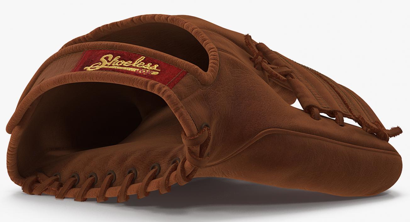 3D model Vintage Baseball Glove Shoeless Joe