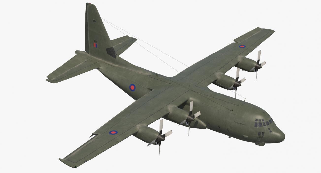 3D Lockheed Martin Hercules C130K Royal Air Force