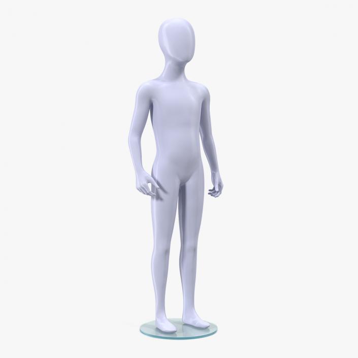 Child Mannequin Standing Pose 3D model