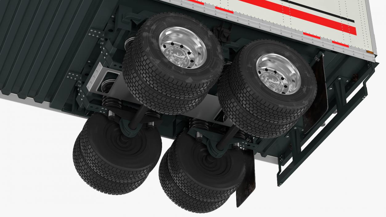 3D Semi Truck with Trailer Generic