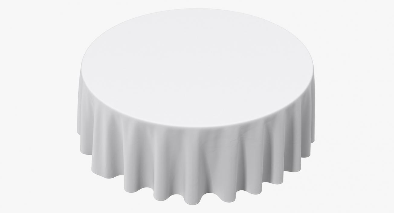 3D Round TableCloth 2 model