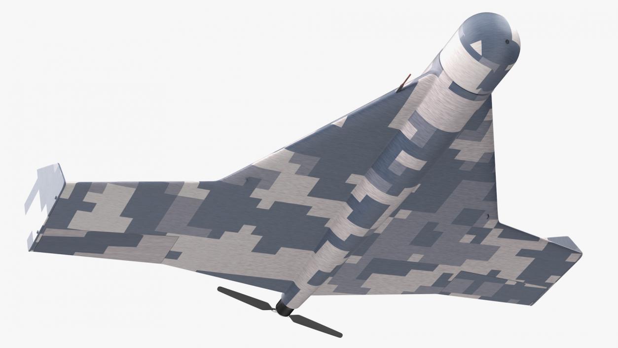 Kamikaze Drone Winter Camouflage 3D