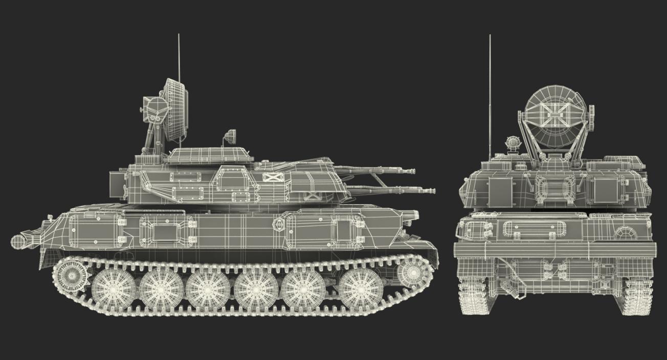 Anti Aircraft Tank ZSU 23 Shilka 3D