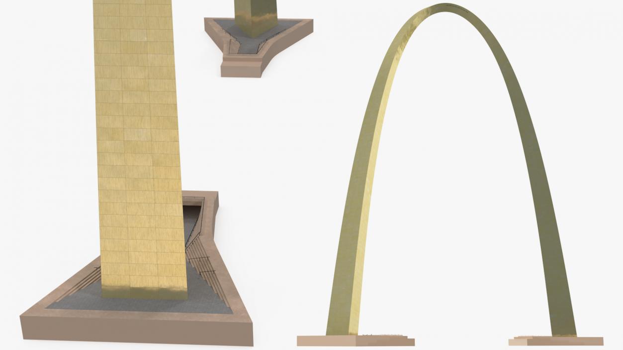 3D model Golden Arch Monument