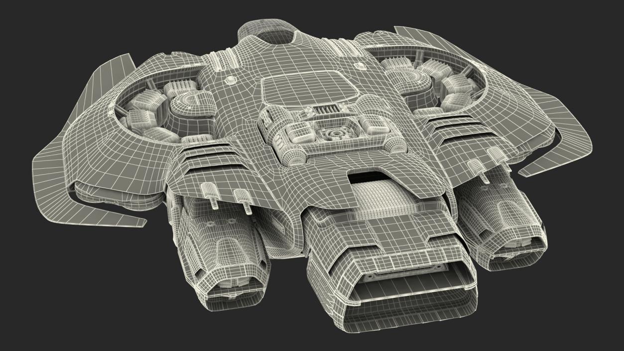 3D model Sci Fi Dropship