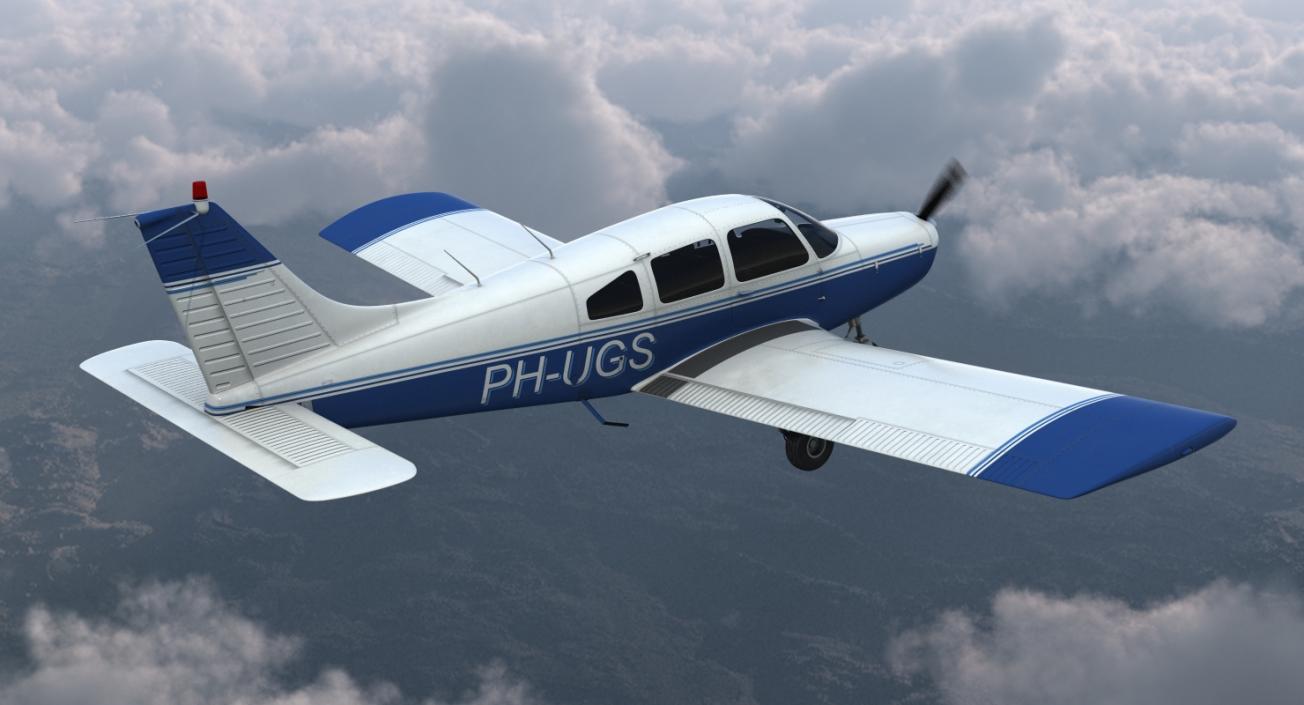 Piper PA-28-161 Cherokee 3D model