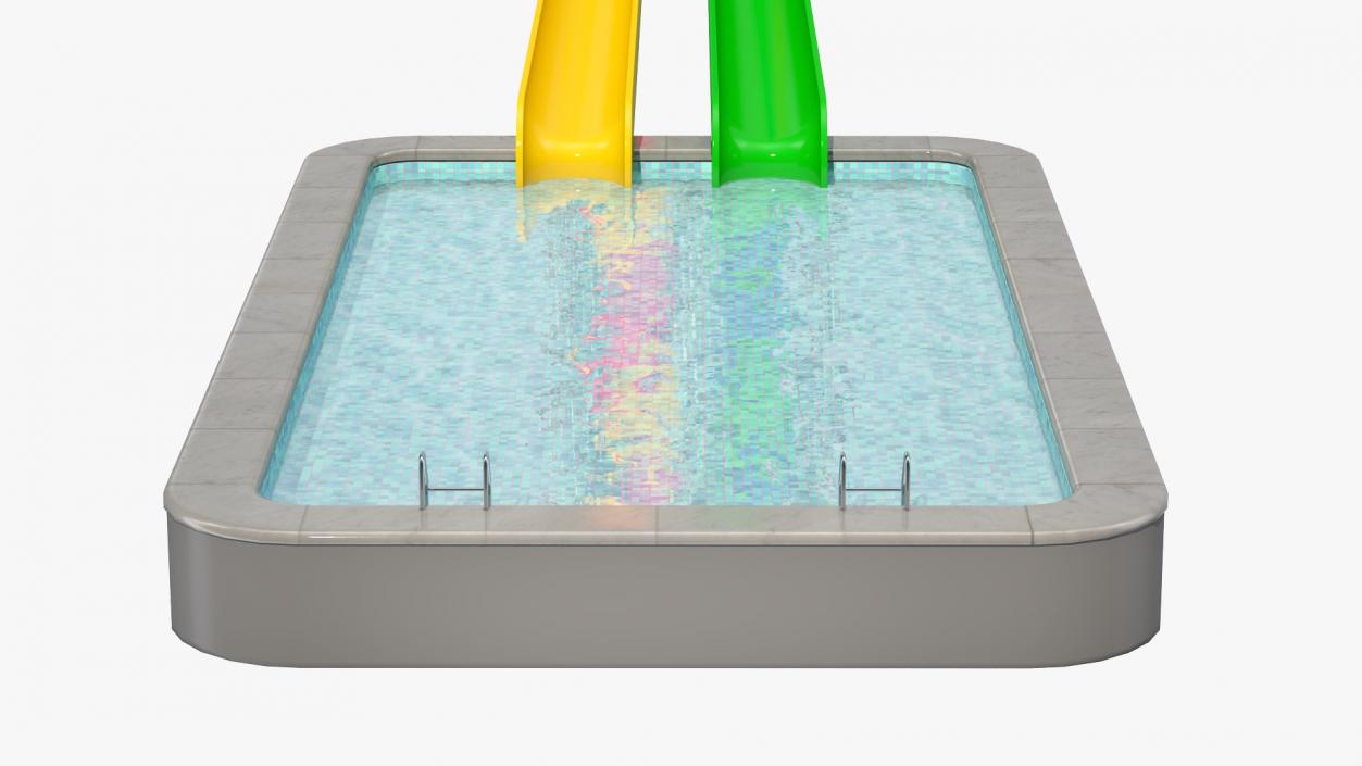 3D model Freefall Water Slide
