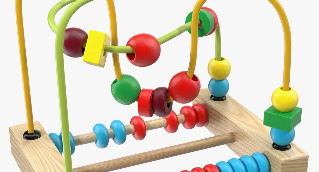 3D Colorful Wooden Educational Wire Maze Toy
