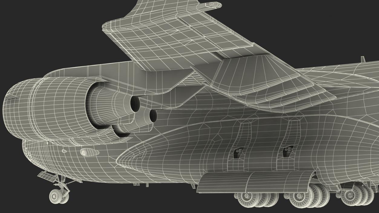 3D Boeing C17 Globemaster III Transport Aircraft Rigged for Maya
