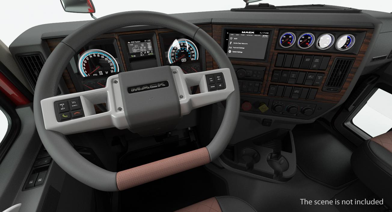 3D model Mack Truck Dashboard