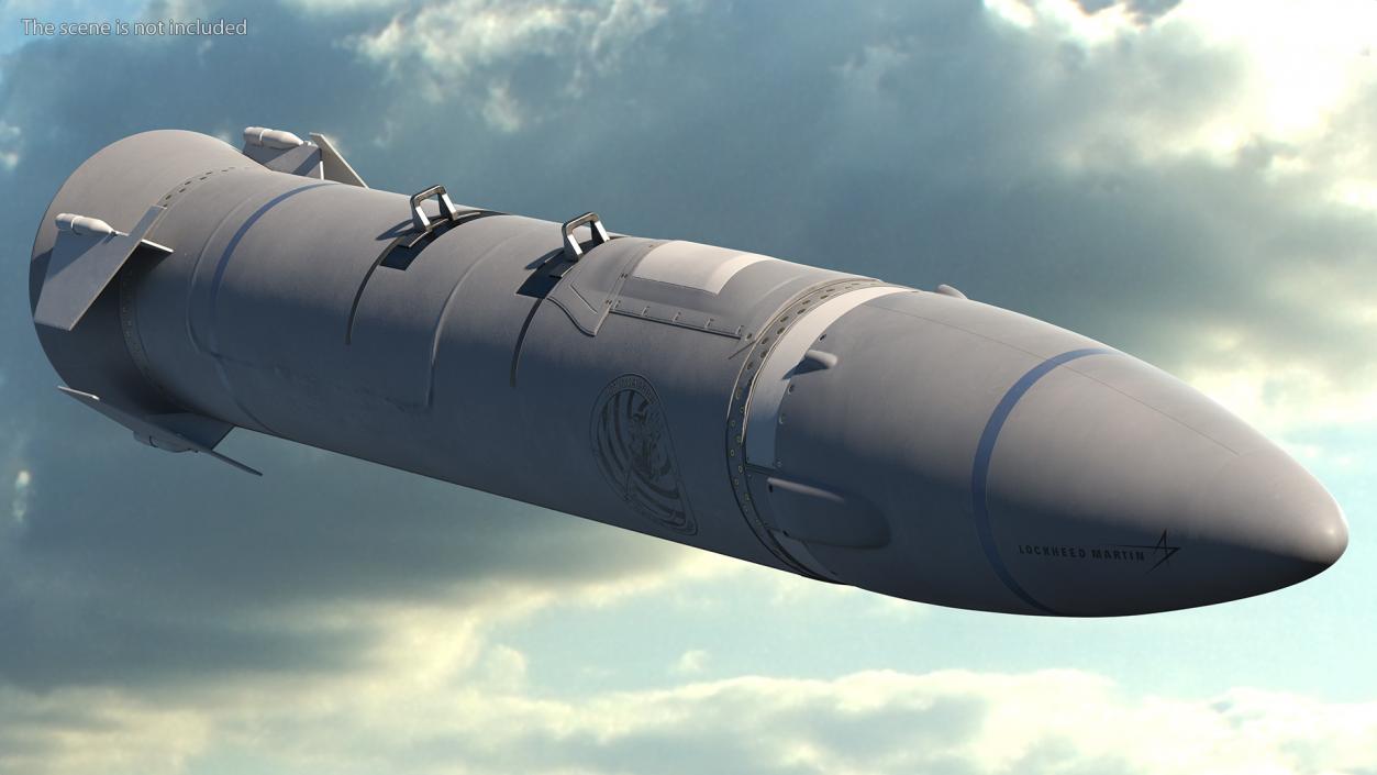 Hypersonic Missile AGM-183A ARRW 3D