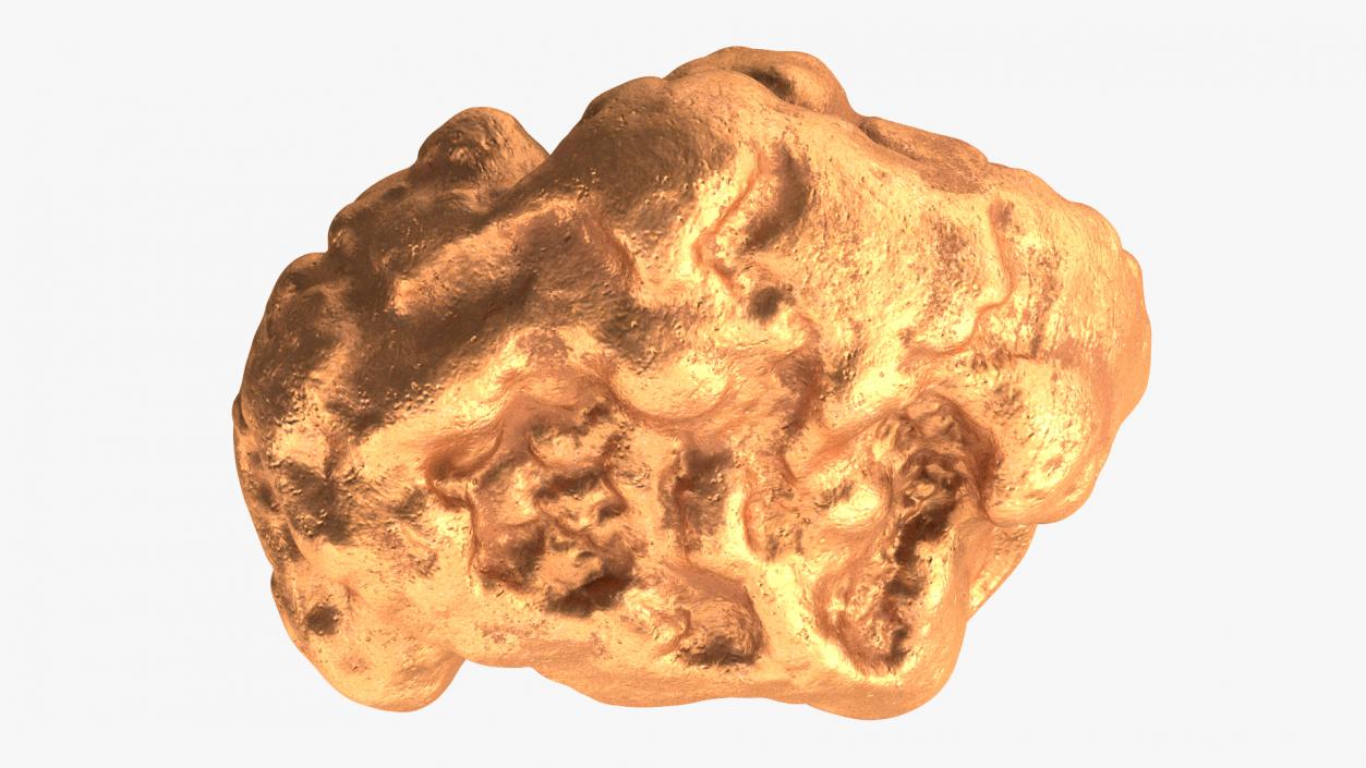 3D Metallic Mineral Copper model