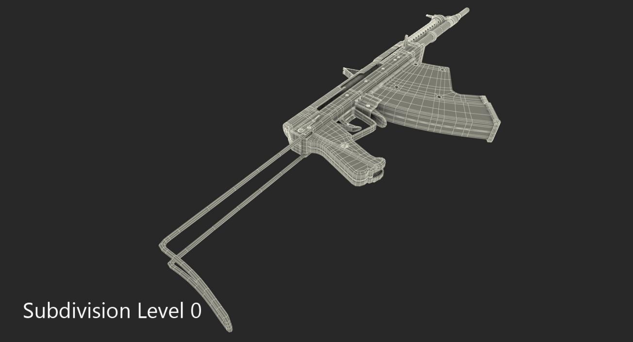 3D APS Underwater Assault Rifle model