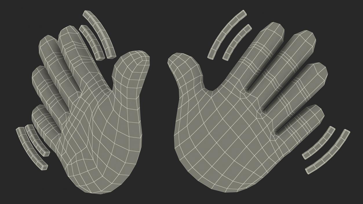 Waving Hand Emoji 3D