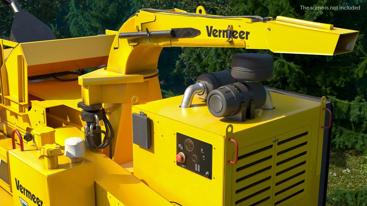 Towed Wood Chipper Vermeer BC2100XL New 3D model