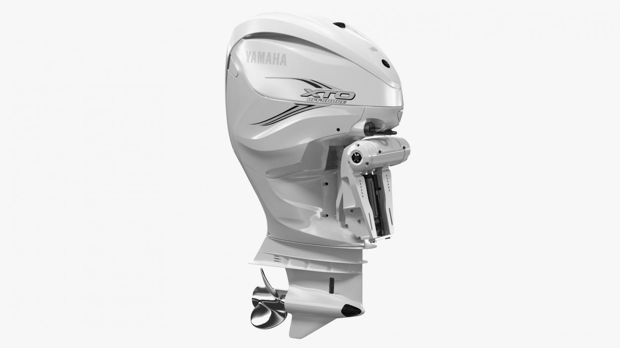 Yamaha F425A 4-Stroke Outboard Motor White 3D