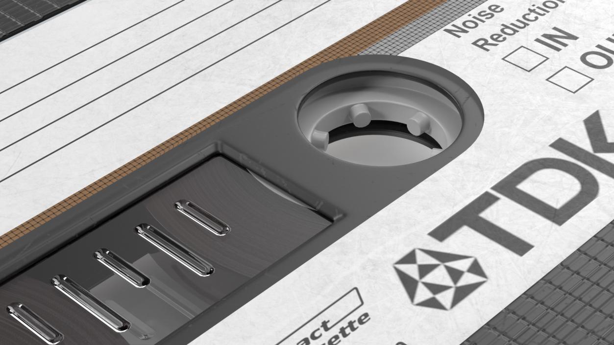 TDK SA C46 Cassette Tape 3D model