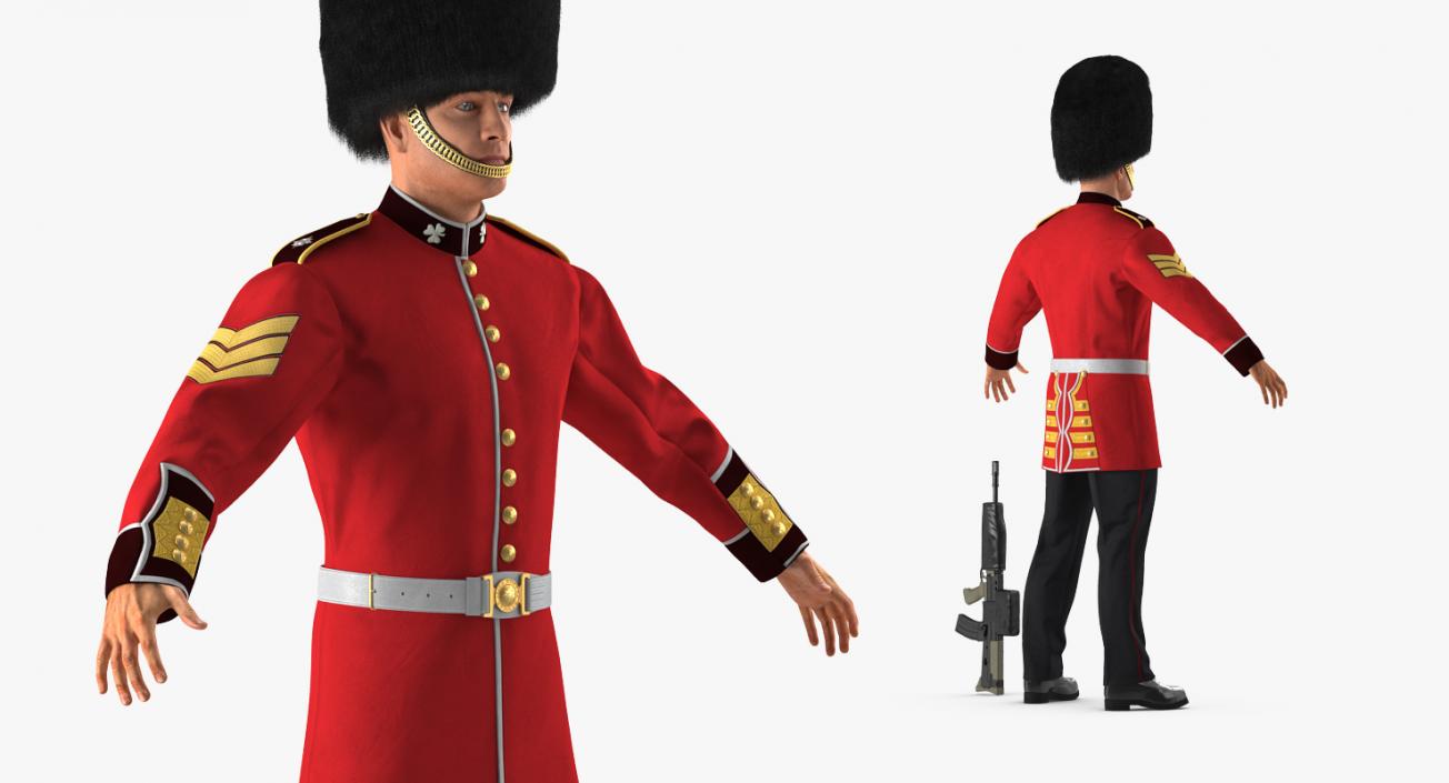 British Royal Guard Soldier 3D