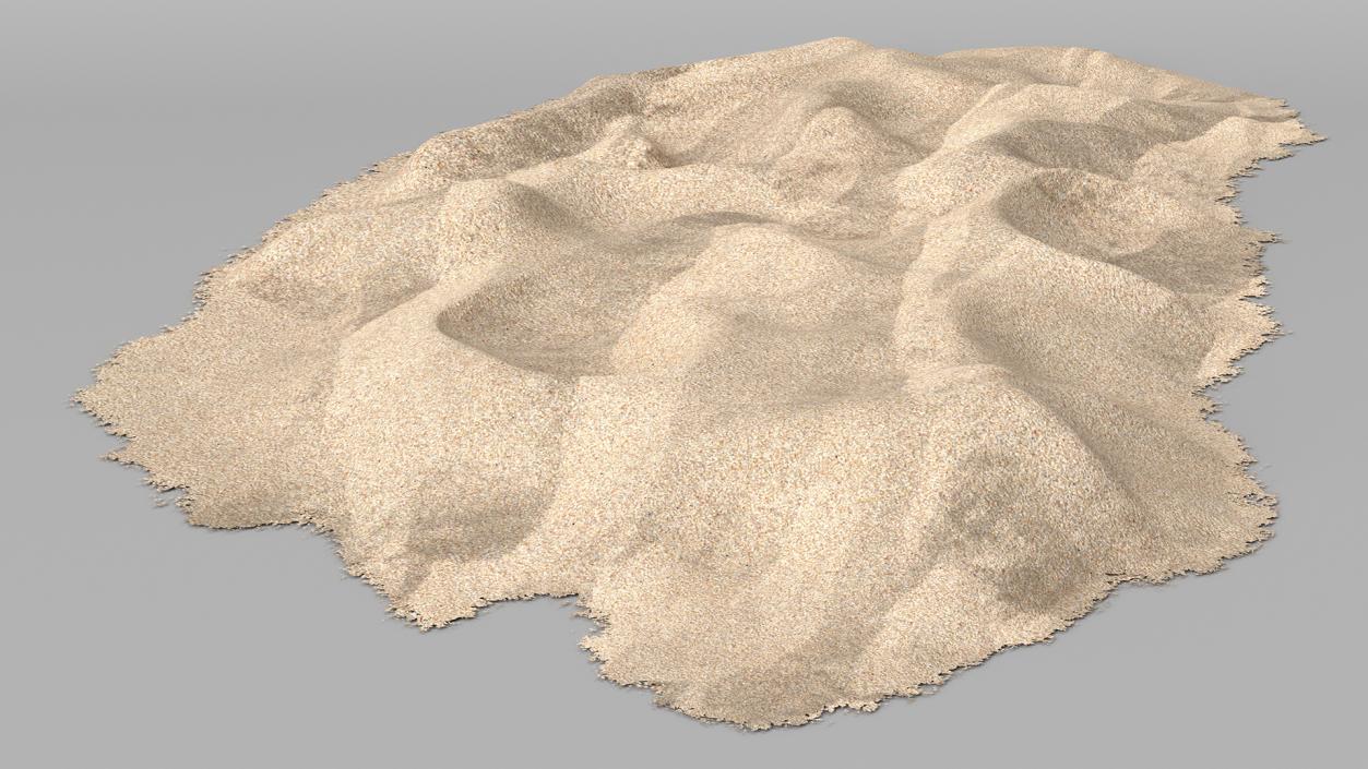 Heap of Dry Beach Sand 3D