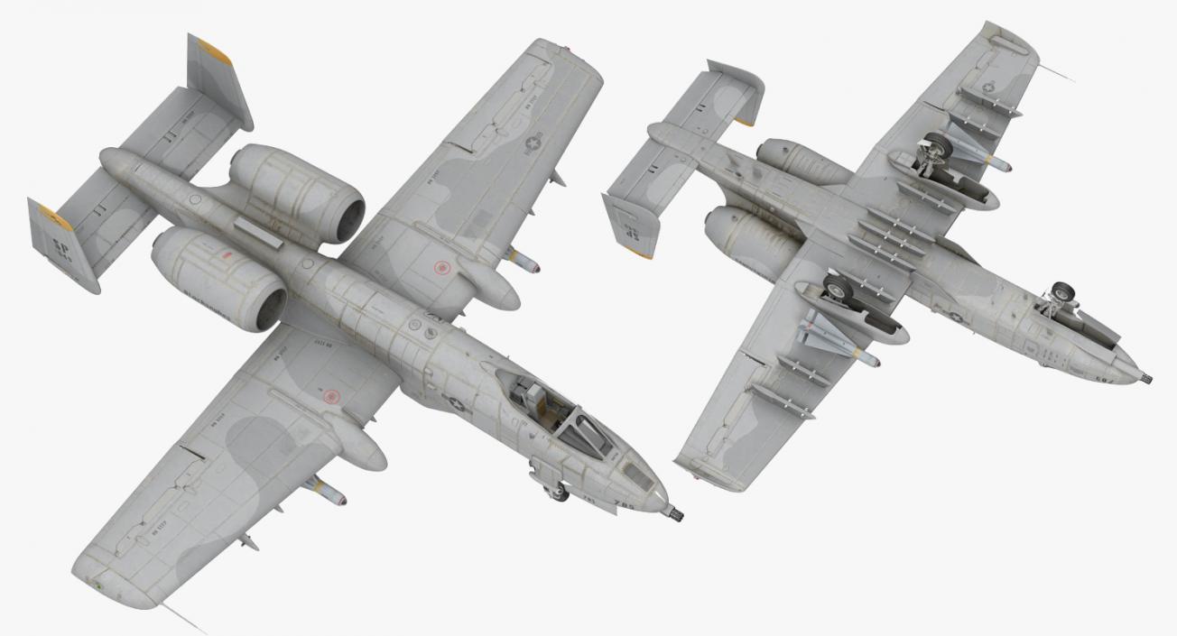 3D model Attack Aircraft A-10 Thunderbolt II
