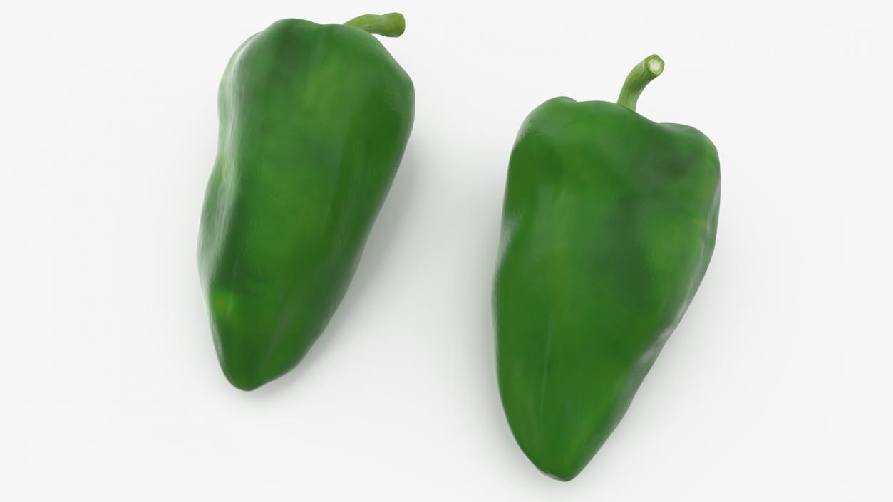 Long Pepper Dark Green 3D