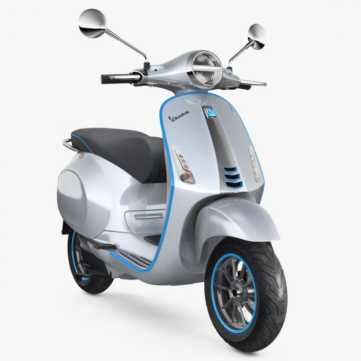 3D Vespa Elettrica 2019 Scooter model