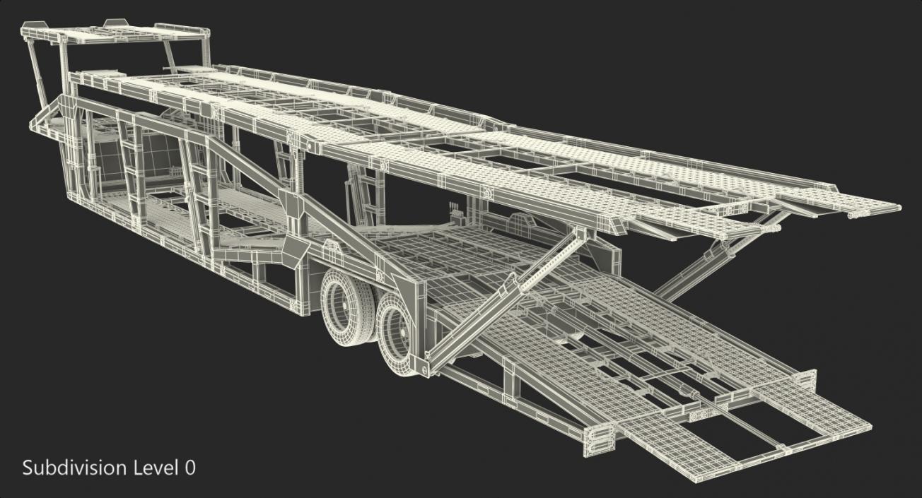 3D model Sun Valley H5308 Car Carrier Rigged