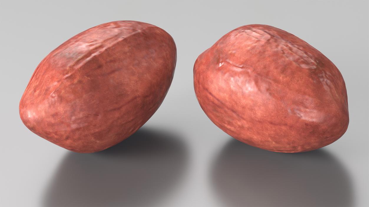 3D model Peeled Peanuts with Shell