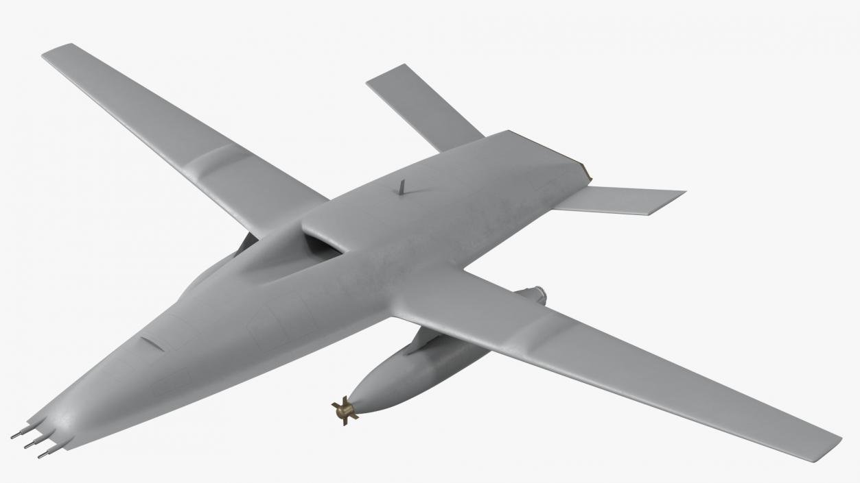 Aerial Refueling Drone Flight 3D model