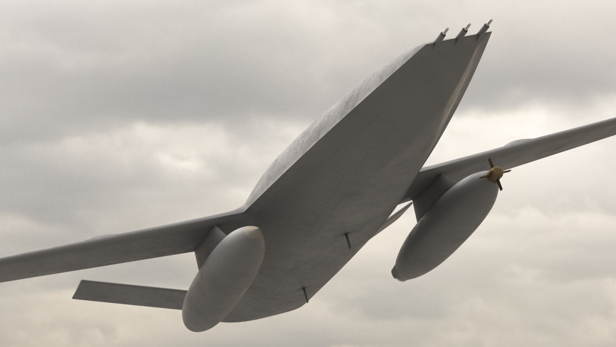 Aerial Refueling Drone Flight 3D model