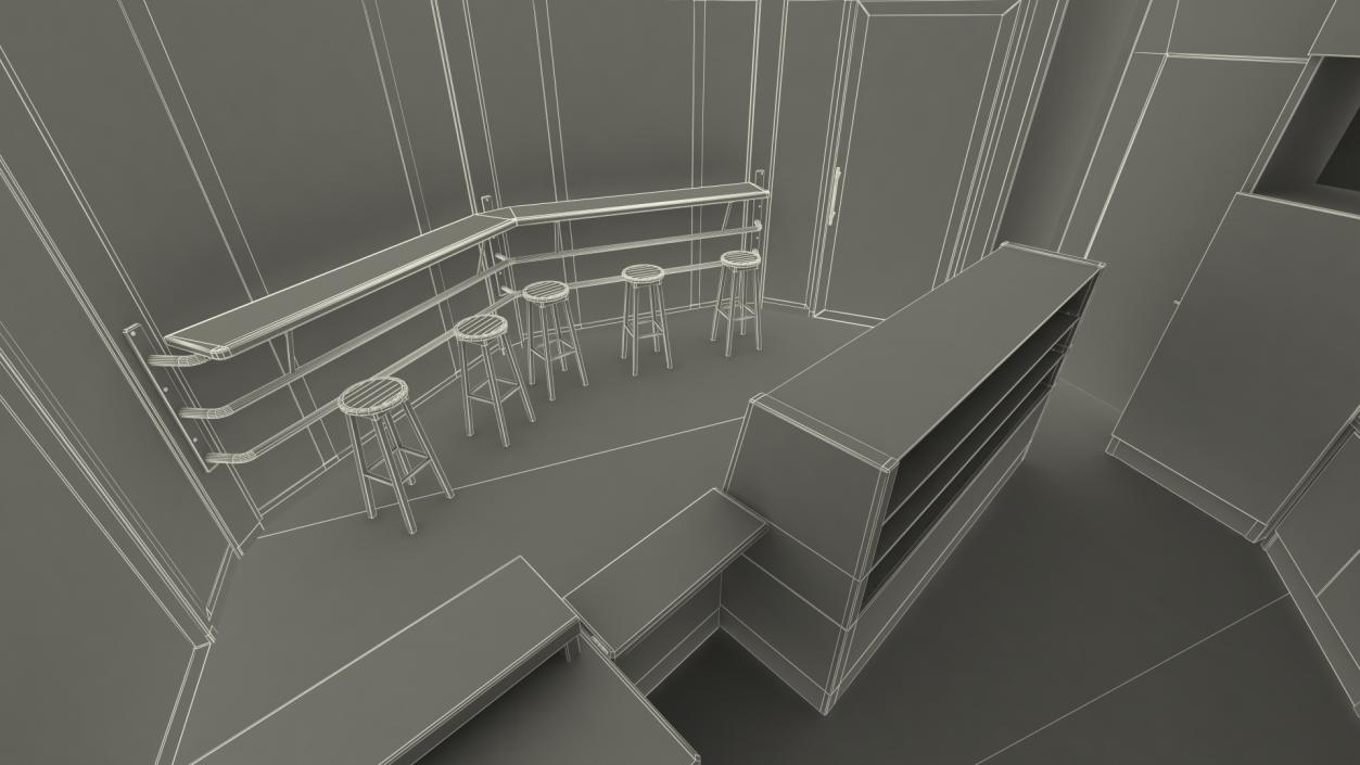 3D model Coffee Shop Building
