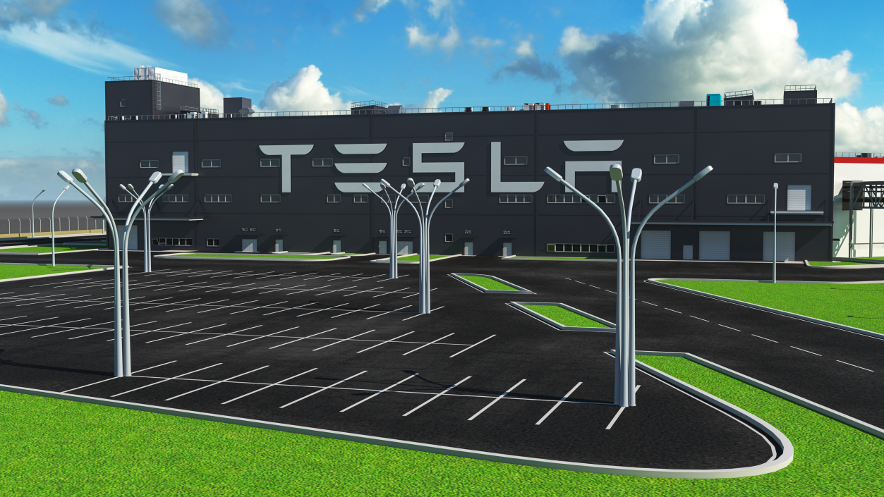 Tesla Giga Shanghai Factory 3D