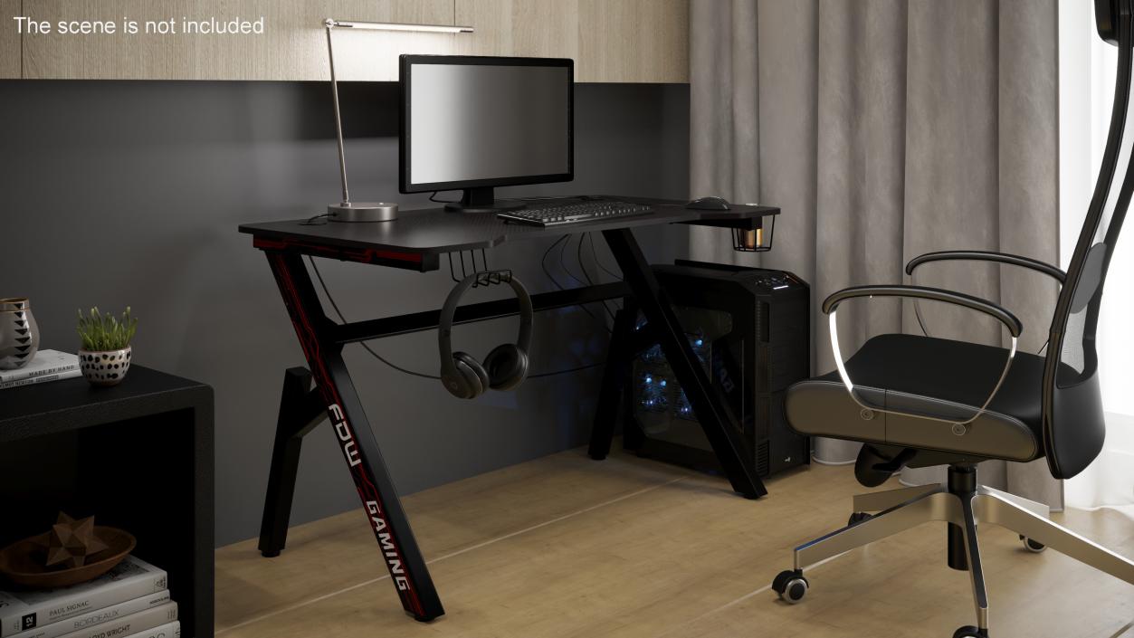 FDW Computer Gaming Desk 3D model