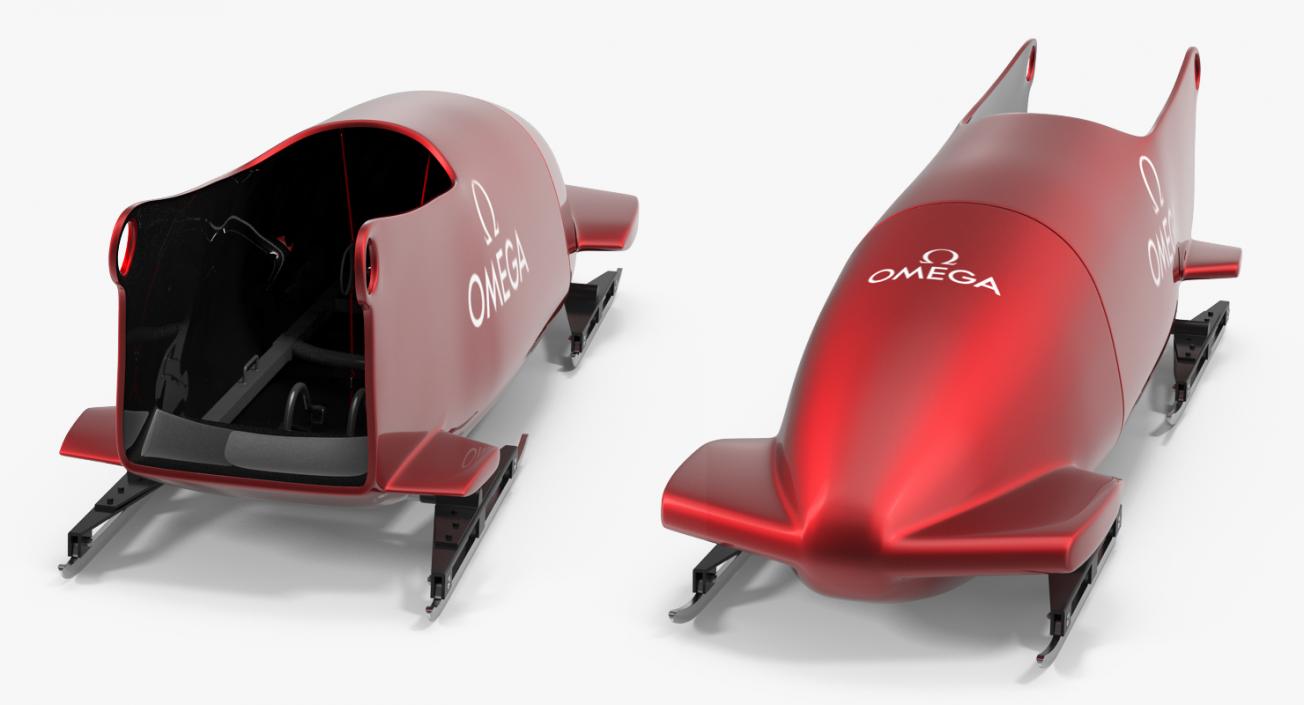 Bobsled Two Person Omega 3D model