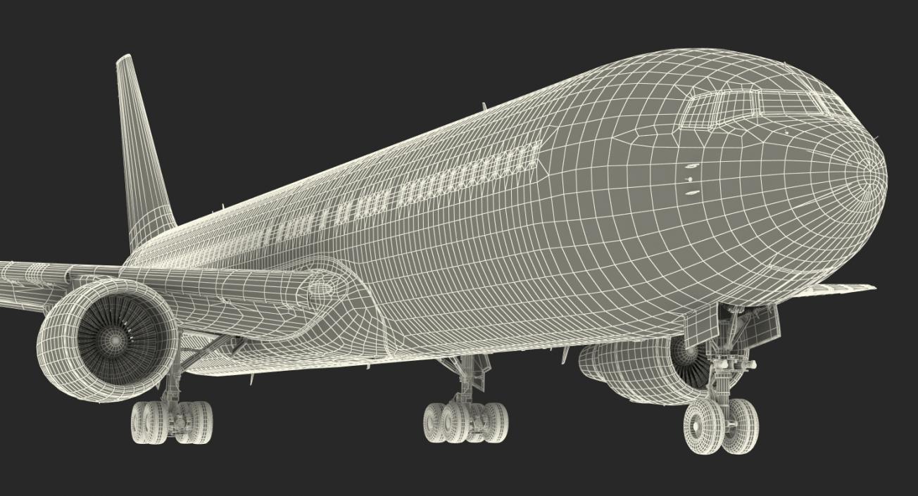 Boeing 767-300 Generic Rigged 3D model