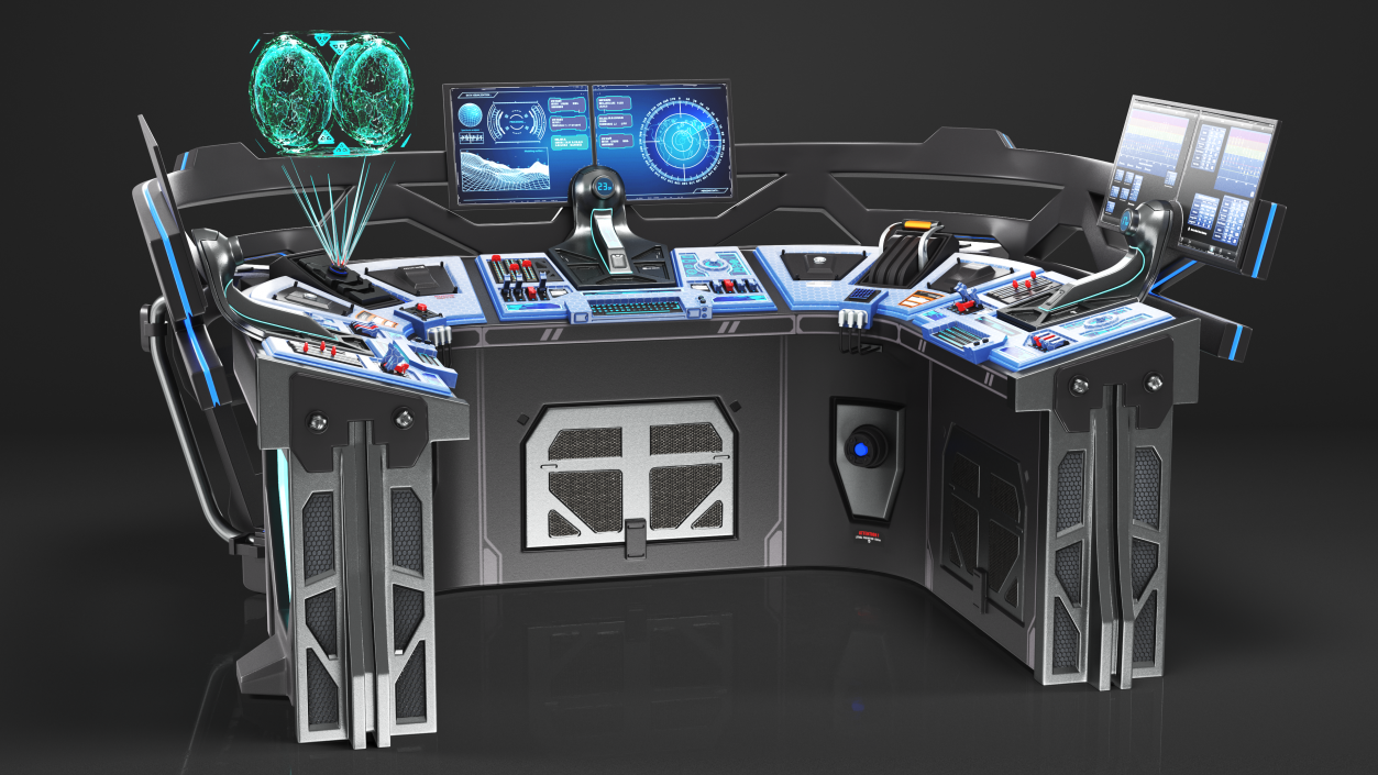 Sci Fi Hologram Control Panel 3D model