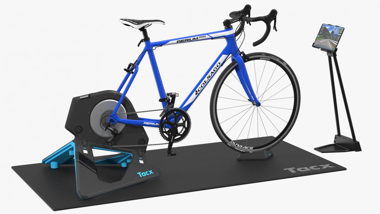 3D Tacx NEO 2T Smart Trainer And Bike Rigged