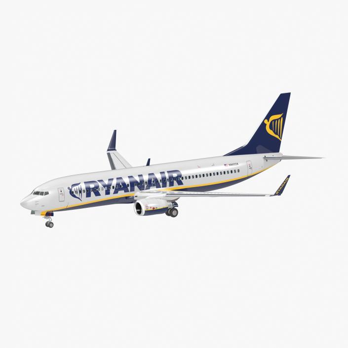 3d Boeing 737 800 With Interior Ryanair 3d Molier