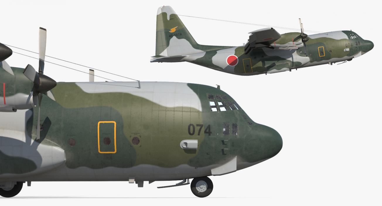 3D Lockheed C 130H Hercules L-382 Japan Air Force