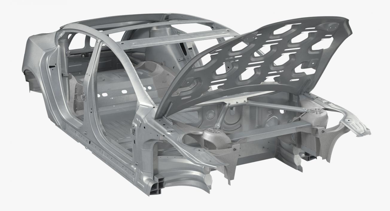 3D Tesla Model S Frame 2