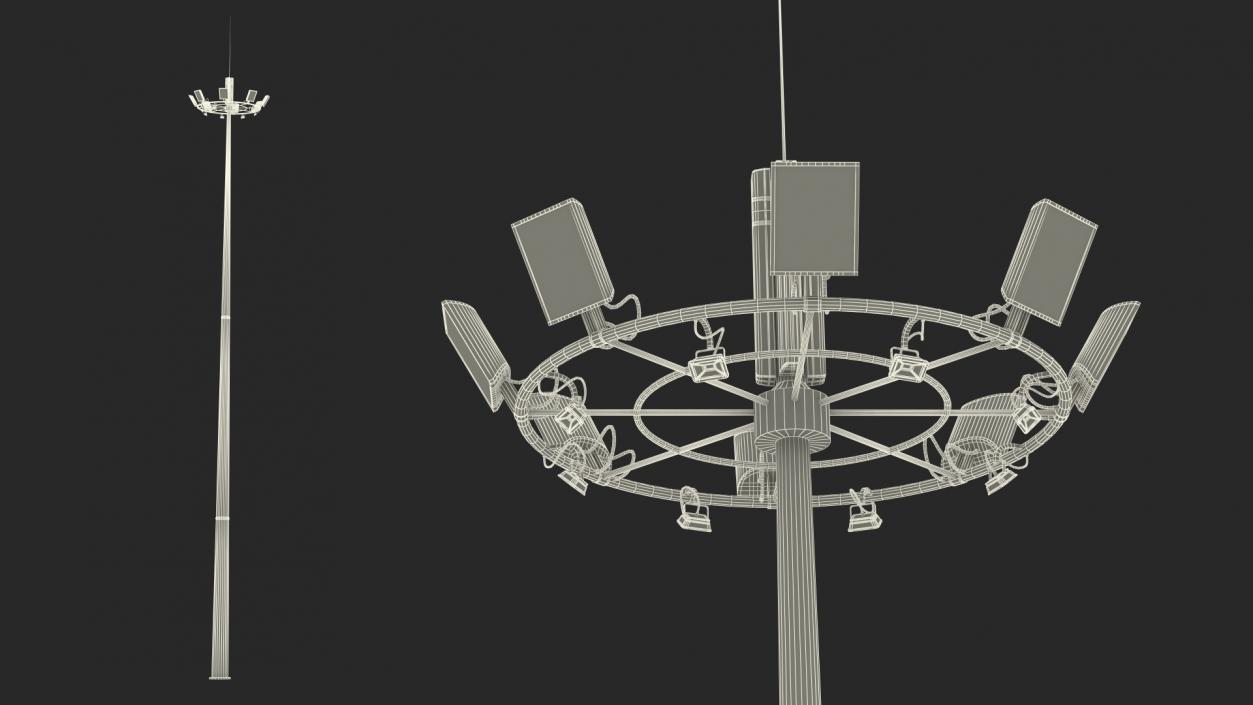 3D Airport Lighting Mast