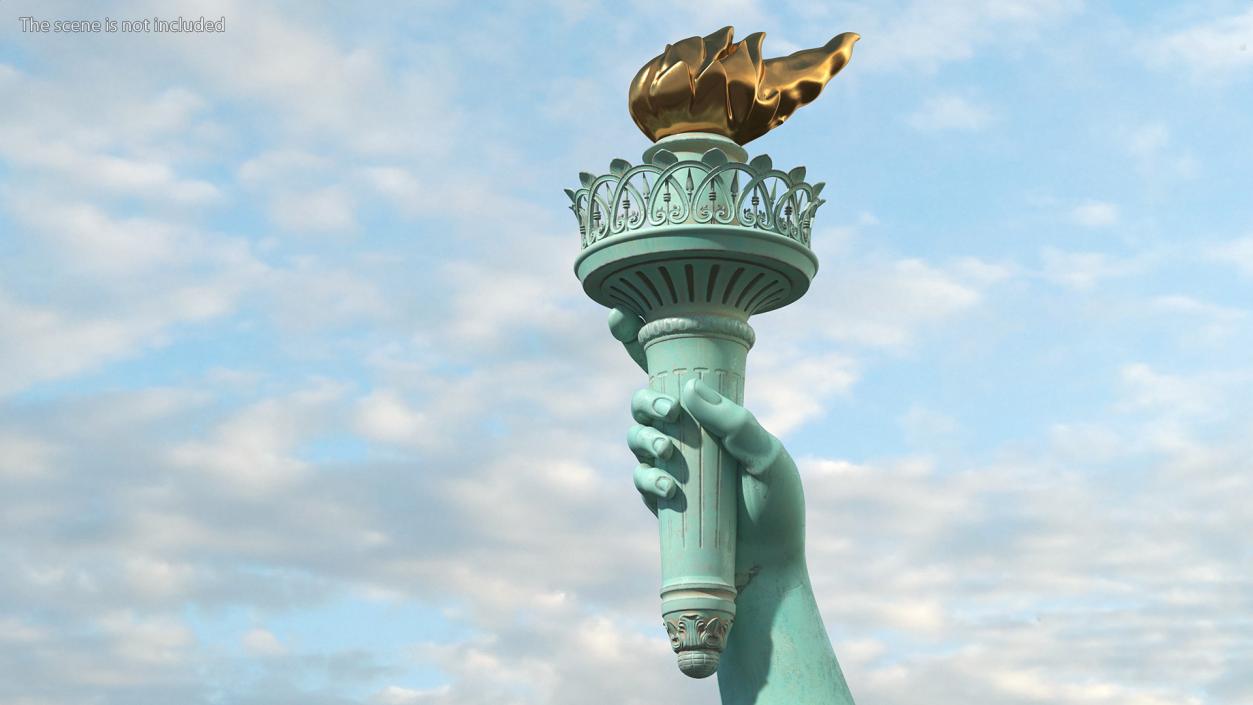 3D Statue of Liberty Torch model
