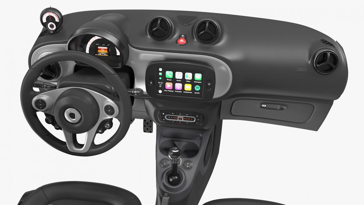 3D Smart EQ Fortwo Interior Layout Dashboard