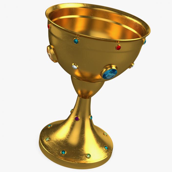 3D model Medieval Jeweled Gold Cup
