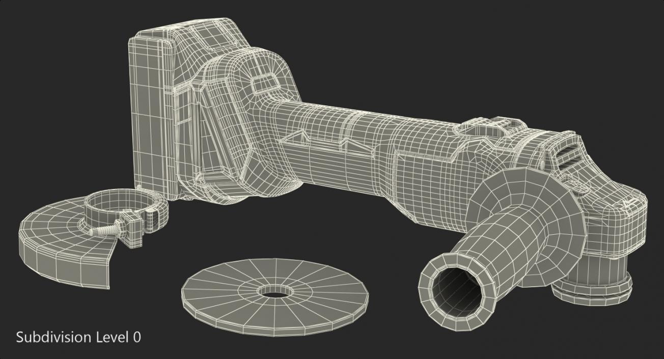 3D Makita XAG03M Angle Grinder Kit