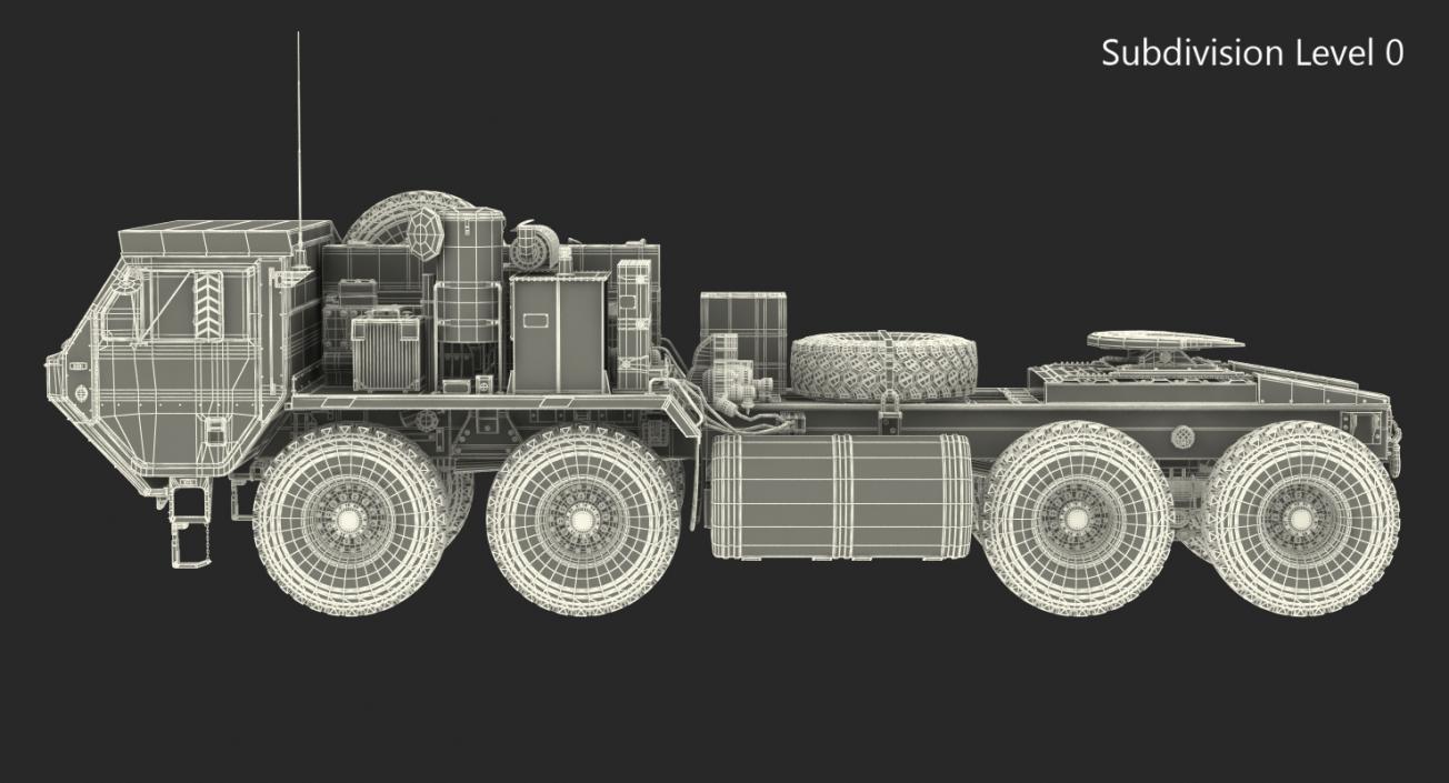 3D Military Truck Oshkosh HEMTT M985 model