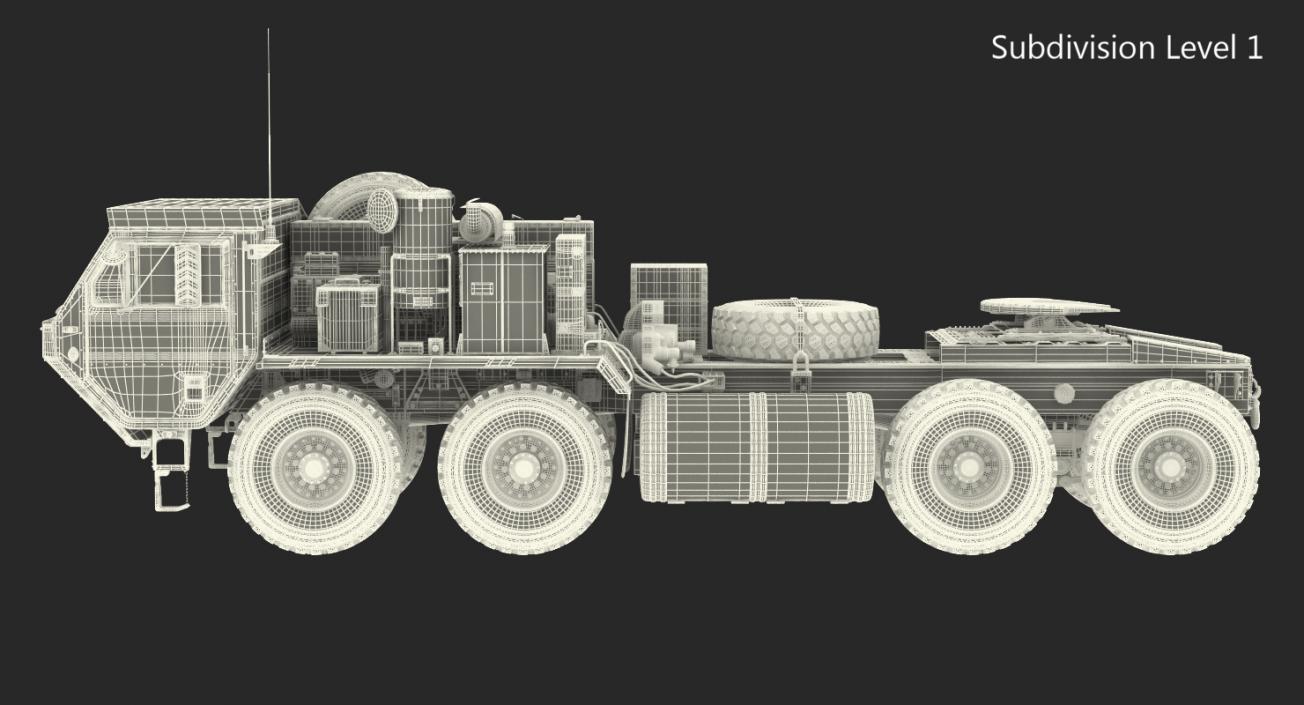3D Military Truck Oshkosh HEMTT M985 model
