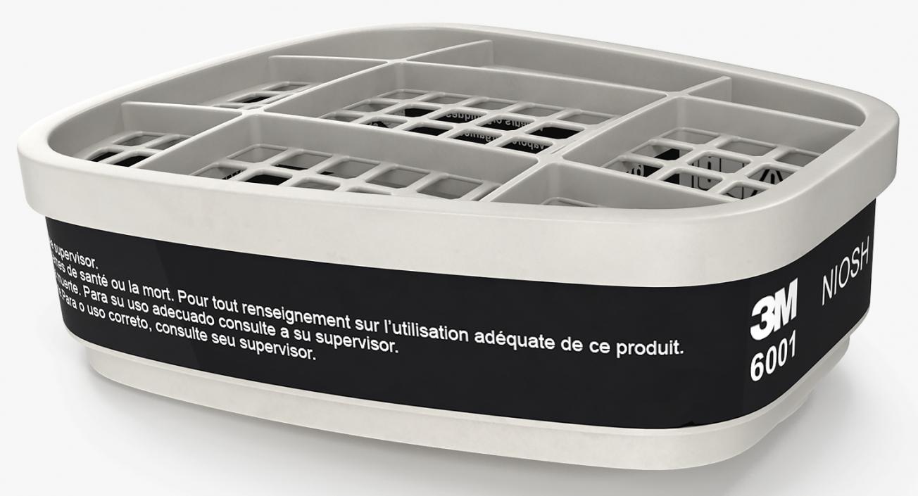 Respirator Filter Cartridge 3D