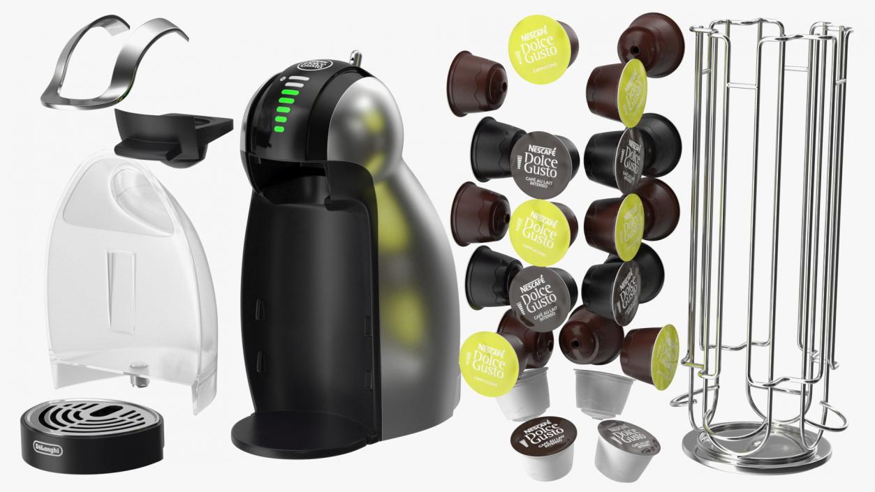 3D model Capsule Holder with Coffee Capsules